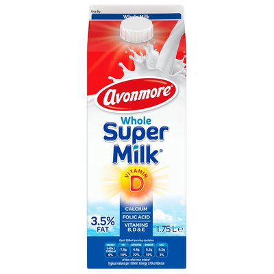 Avonmore Whole Super Milk, 1.75L