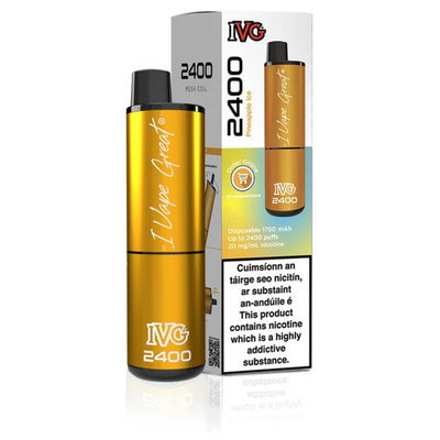 IVG 2400 Pineapple Ice Vape 20mg