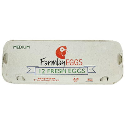 Farmlay Medium Morning Fresh Eggs, 12pk