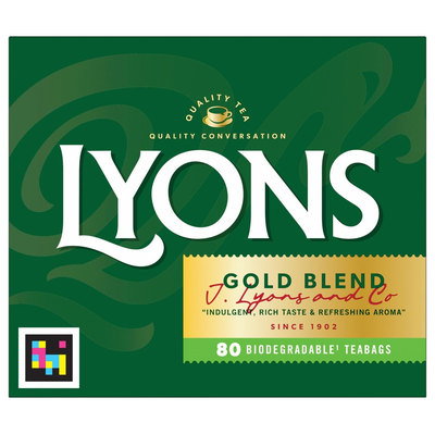 Lyons Gold Blend Tea Bags, 80pk