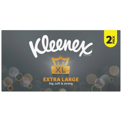 Kleenex Extra Large Tissues, 2 x 90 sheets