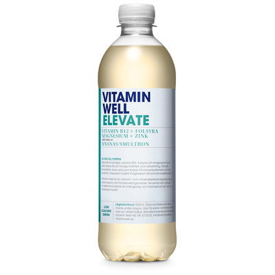 Vitamin Well Elevate, Pineapple & Wild Strawberry, 500ml