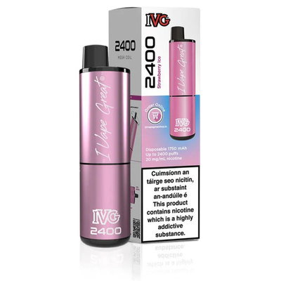 IVG 2400 Strawberry Ice Vape 20mg