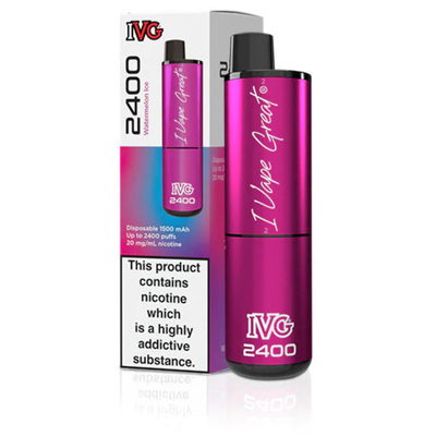 IVG 2400 Watermelon Ice Vape 20mg