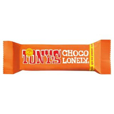 Tony's Chocolonely, 32% Milk Chocolate Caramel Sea Salt Bar, 35g