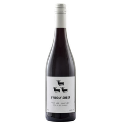 3 Wooly Sheep Pinot Noir, Marlborough Red Wine, New Zealand, 750ml