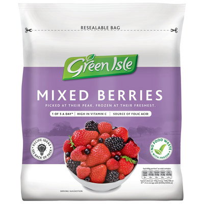 Green Isle Mixed Berries, 375g