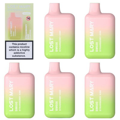 Lost Mary BM600 Strawberry Kiwi Vape 20mg, 5pk