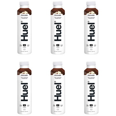 Huel Chocolate Meal Replacement Drink, 6 x 500ml