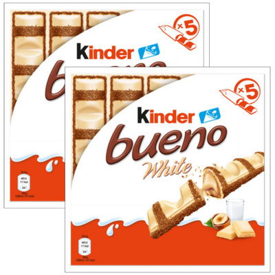 Kinder Bueno White Twin Bar, 2 x 3 Pack, 117g