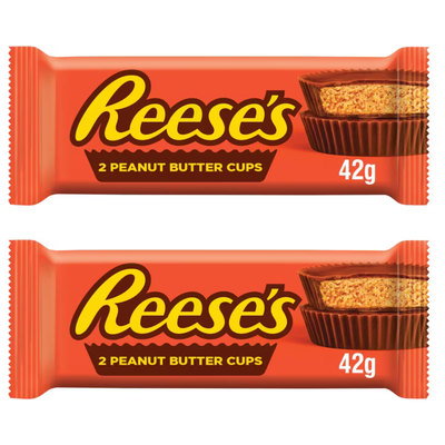 Reese's Chocolate Peanut Butter Cups, 2 x 39.5g