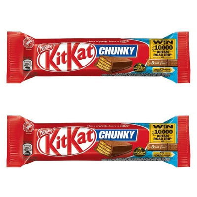 KitKat Chunky Milk Chocolate Bar, 2 x 40g