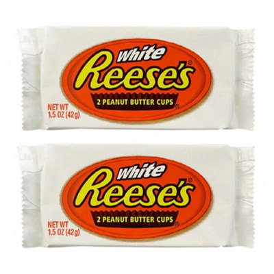 Reese's White Chocolate Peanut Butter Cups, 2 x 40g