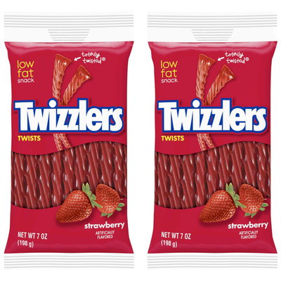 Twizzlers Strawberry (US Import), 2 x 198g