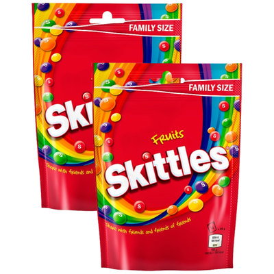 Skittles Fruits Pouch, 2 x 136g
