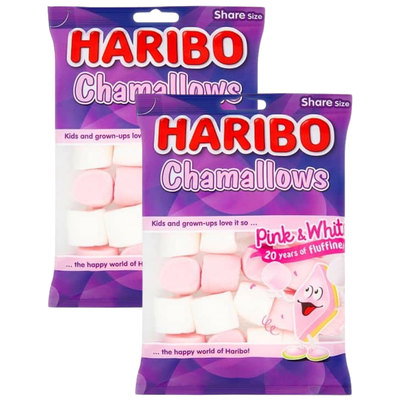 Haribo Chamallows Marshmallow Sweets, 2 x 140g