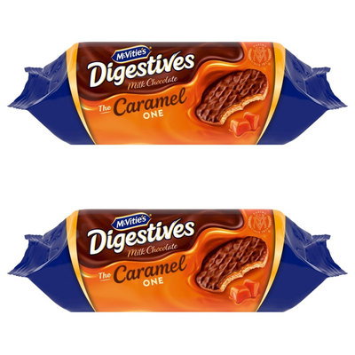 McVitie's Caramel Milk Chocolate Digestives, 2 x 250g