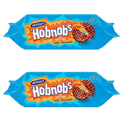 McVitie's Chocolate Hobnobs Biscuits, 2 x 262g