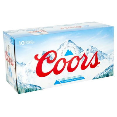 Coors Light Lager Can Beer, 10 x 500ml