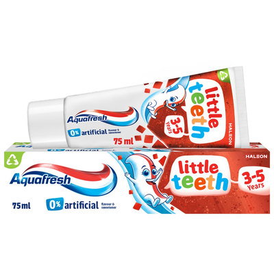 Aquafresh Little Teeth Fresh Mint Toothpaste (3-5 Years), 50ml