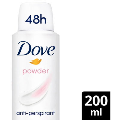 Dove Powder Anti Perspirant Deodorant, 200ml