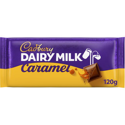 Cadbury Dairy Milk Caramel Chocolate Bar, 120g