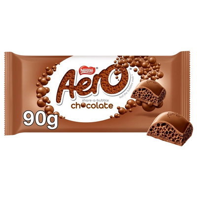 Aero Bubbly Milk Chocolate Bar, 90g