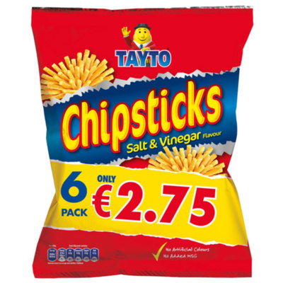 Tayto Chipsticks Crisps, 6pk