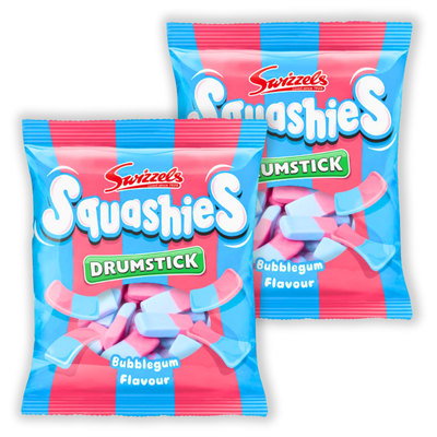 Swizzels Squashies Drumstick Bubblegum, 2 x 120g