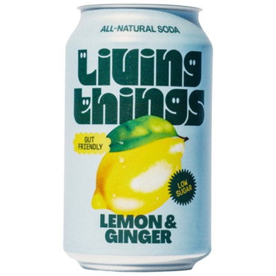 Living Things - Lemon & Ginger Soda, 330ml