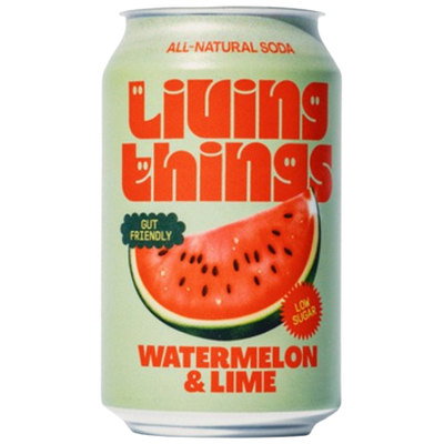 Living Things - Watermelon & Lime Soda, 330ml