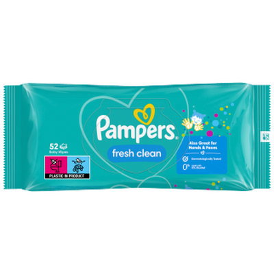 Pampers Fresh Clean Wipes, 52pk