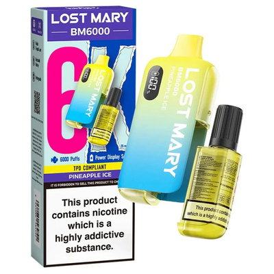 Lost Mary BM6000 Pineapple Ice Vape 20mg
