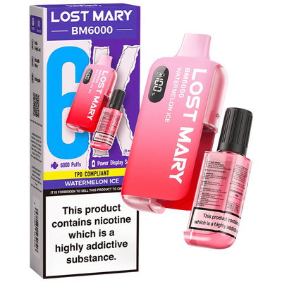 Lost Mary BM6000 Watermelon Ice Vape 20mg