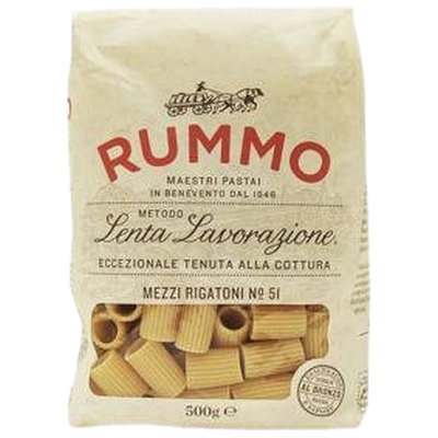 Rummo Mezzi Rigatoni Pasta, 500g