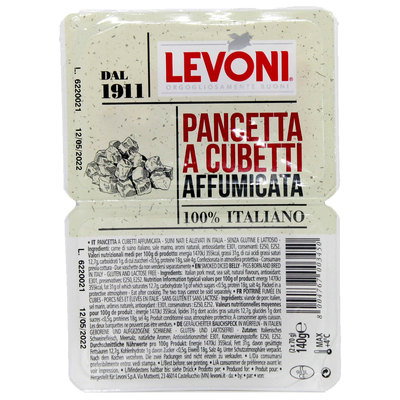 Levoni Diced Plain Pancetta, 140g