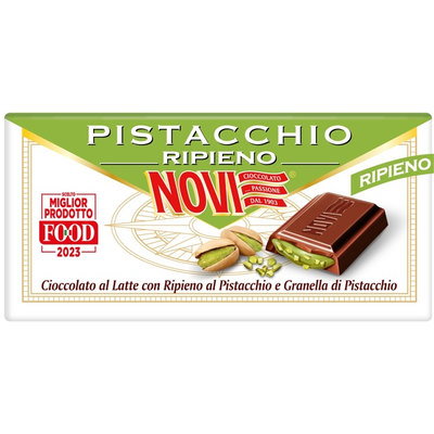 Novi Pistacchio Filled Chocolate Bar, 105g