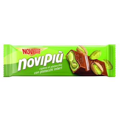 Novi Piu Pistachio Filled Chocolate Bar, 35g