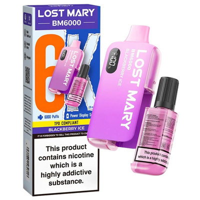 Lost Mary BM6000 Blackberry Ice Vape 20mg