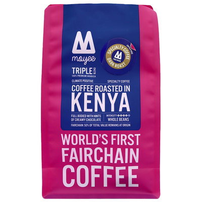 Moyee Kenyan Triple Blend Fairchain Coffee Whole Beans, 450g
