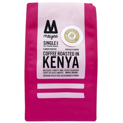 Moyee Kenyan Single Origin Fairchain Coffee Whole Beans, 450g