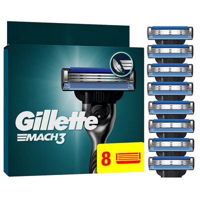 Gillette Mach3 Men’s Razor Blade Refills, 8 Count