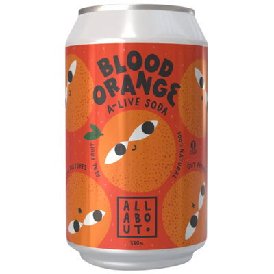 All About Blood Orange Live Soda, 330ml