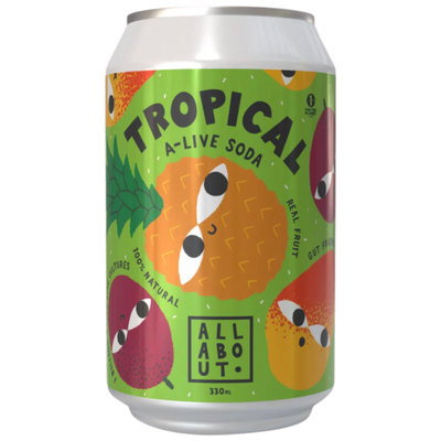 All About Tropical Live Soda, 330ml