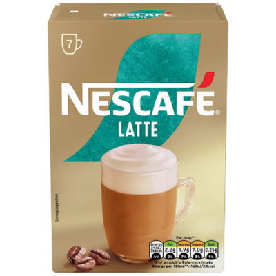 Nescafe Latte Instant Coffee 7 Sachets, 126g