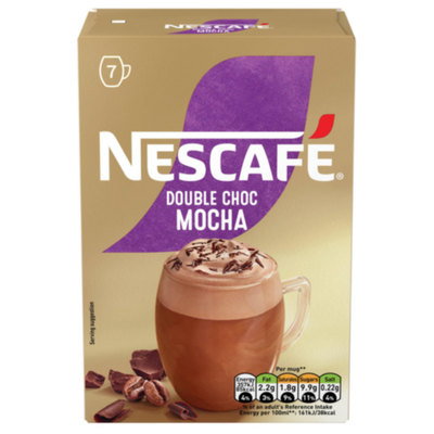 Nescafe Double Chocolate Mocha Instant Coffee 7 Sachets, 146g