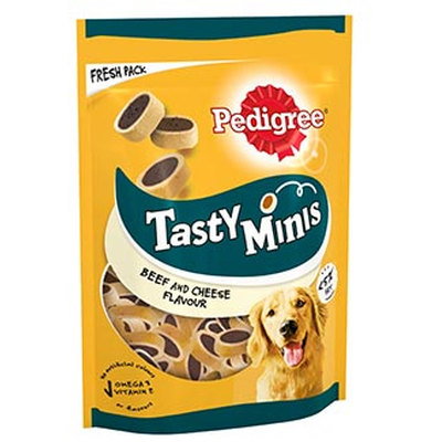 Pedigree Tasty Minis Beef & Cheese Dog Treats, 140g