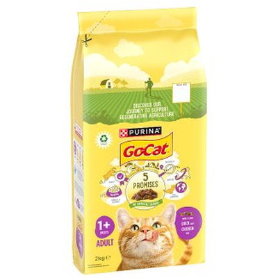 Go-Cat Duck & Chicken Adult Dry Cat Food, 2kg