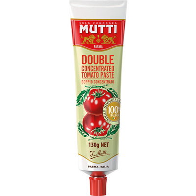 Mutti Double Concentrate Tomato Puree, 130g