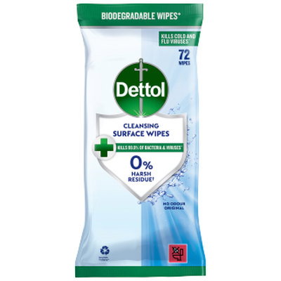 Dettol Surface Cleansing Wipes, 72pk